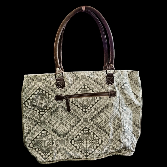 Myra Bag Handbags - Myra Artisan Canvas Tote Bag